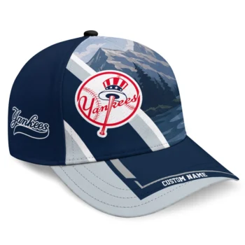 New York Yankees Cap - Custom Diagonal Slash Navy