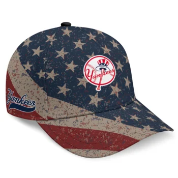 New York Yankees Cap - Customized Distressed Stars Navy