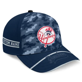 New York Yankees Cap - Personalized Pixel Camo Navy