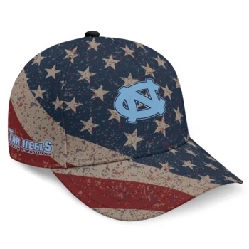 North Carolina Tar Heels Cap - Customized Distressed Stars Navy