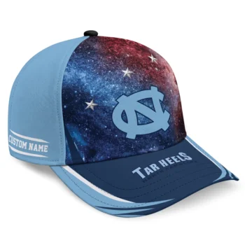 North Carolina Tar Heels Cap - Customized Galaxy Nebula Light Blue