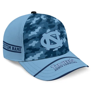 North Carolina Tar Heels Cap - Customized Pixel Camo Light Blue