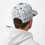 north-carolina-tar-heels-cap-customized-toile-pattern-light-blue-white-best-selling.webp