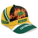 north-dakota-state-bison-cap-personalized-blazing-fire-green-best-selling.webp