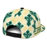north-dakota-state-bison-cap-personalized-damask-pattern-green-white-best-selling.webp