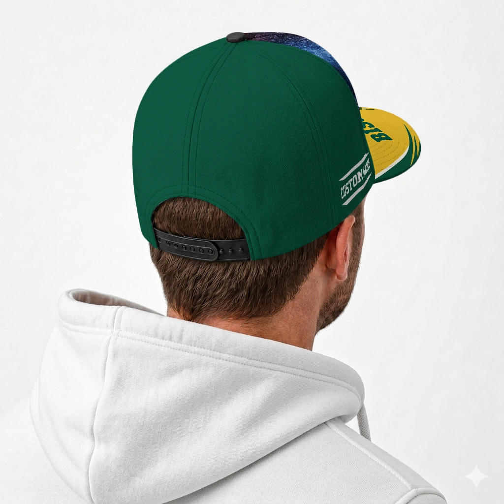 north-dakota-state-bison-cap-personalized-galaxy-nebula-green-latest-model.webp