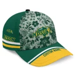 north-dakota-state-bison-cap-personalized-tropical-floral-green-best-selling.webp