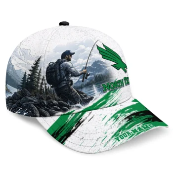 North Texas Mean Green Cap - Personalized Photo Realistic Green White