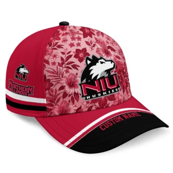Northern Illinois Huskies Cap - Custom Tropical Floral Red