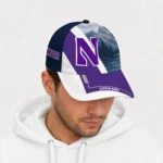northwestern-wildcats-cap-customized-diagonal-slash-purple-best-selling.webp