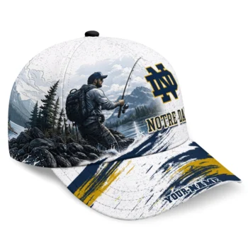 Notre Dame Fighting Irish Cap - Personalized Photo Realistic Navy White