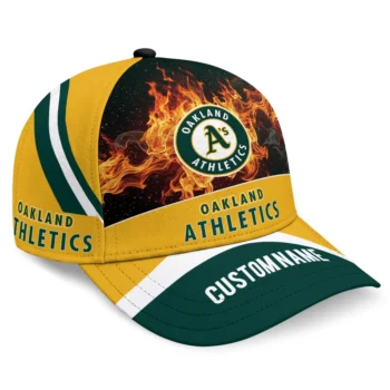 Oakland Athletics Cap - Customized Blazing Fire Green