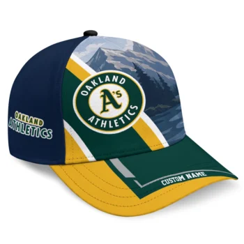 Oakland Athletics Cap - Customized Diagonal Slash Green