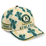 oakland-athletics-cap-personalized-damask-pattern-green-white-best-selling.webp