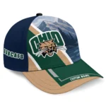 ohio-bobcats-cap-customized-diagonal-slash-green-best-selling.webp