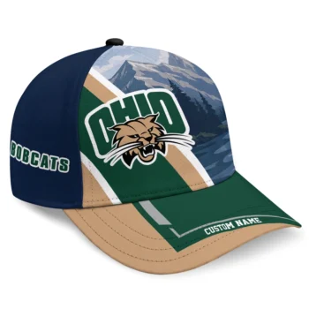 Ohio Bobcats Cap - Customized Diagonal Slash Green