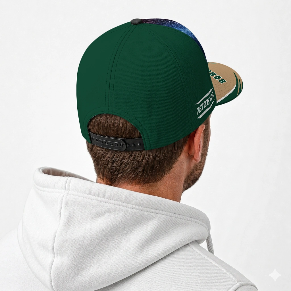 ohio-bobcats-cap-customized-galaxy-nebula-green-latest-model.webp