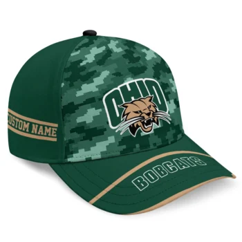 Ohio Bobcats Cap - Customized Pixel Camo Green