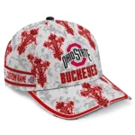 ohio-state-buckeyes-cap-custom-damask-pattern-scarlet-white-best-selling.webp
