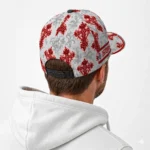 ohio-state-buckeyes-cap-custom-damask-pattern-scarlet-white-best-selling.webp