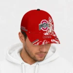 ohio-state-buckeyes-cap-custom-smoke-flames-scarlet-best-selling.webp