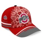 ohio-state-buckeyes-cap-custom-tropical-floral-scarlet-best-selling.webp