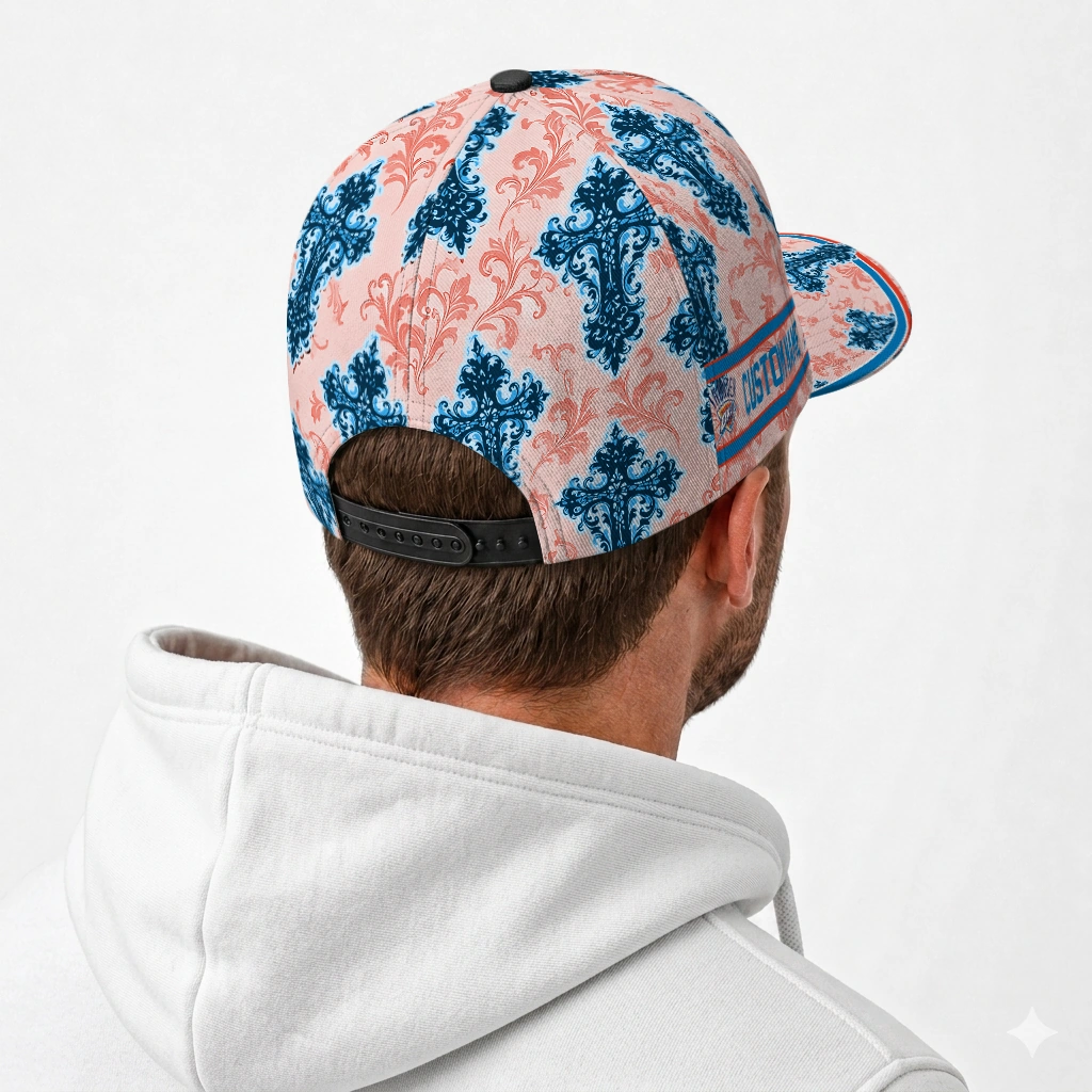 oklahoma-city-thunder-cap-personalized-damask-pattern-blue-white-latest-model.webp