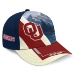 oklahoma-sooners-cap-personalized-diagonal-slash-crimson-best-selling.webp