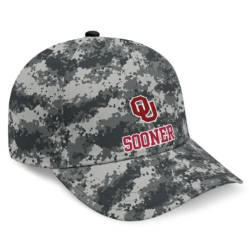 Oklahoma Sooners Cap - Personalized Digital Camo Gray