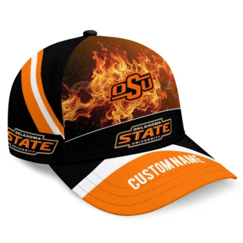 Oklahoma State Cowboys Cap - Customized Blazing Fire Orange