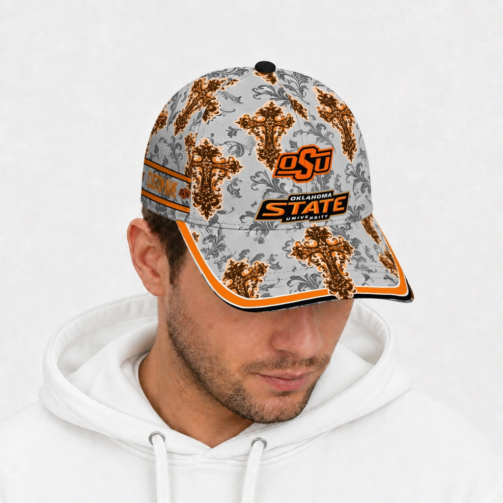 oklahoma-state-cowboys-cap-customized-damask-pattern-orange-white-new-arrival.webp