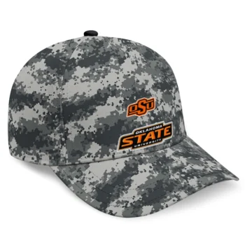 Oklahoma State Cowboys Cap - Customized Digital Camo Gray