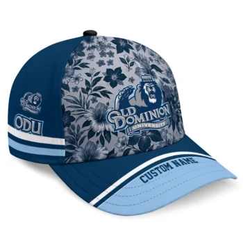 Old Dominion Monarchs Cap - Personalized Tropical Floral Blue