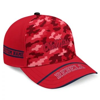 Ole Miss Rebels Cap - Custom Pixel Camo Red