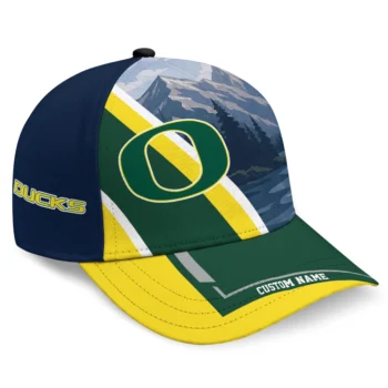Oregon Ducks Cap - Custom Diagonal Slash Green
