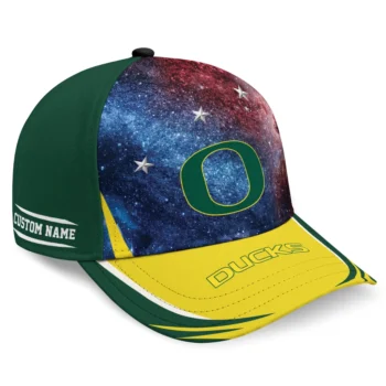 Oregon Ducks Cap - Custom Galaxy Nebula Green