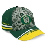 oregon-ducks-cap-custom-tropical-floral-green-best-selling.webp
