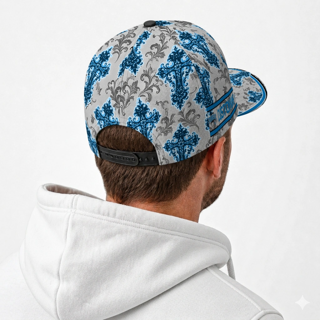 orlando-magic-cap-custom-damask-pattern-blue-white-latest-model.webp