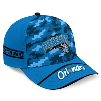 Orlando Magic Cap - Customized Pixel Camo Blue