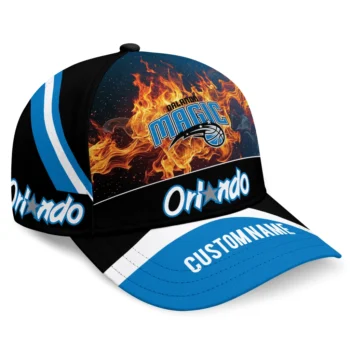 Orlando Magic Cap - Personalized Blazing Fire Blue