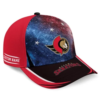 Ottawa Senators Cap - Custom Galaxy Nebula Red