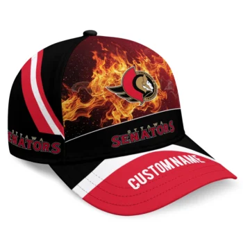 Ottawa Senators Cap - Customized Blazing Fire Red