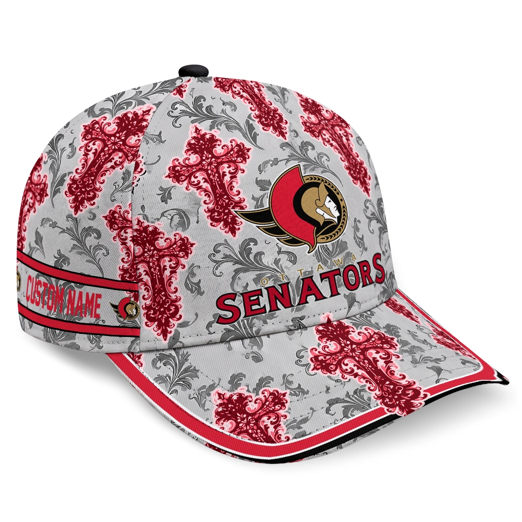 ottawa-senators-cap-personalized-damask-pattern-red-white-best-selling.webp ottawa senators cap personalized damask pattern red white best selling