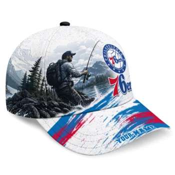 Philadelphia 76ers Cap - Personalized Photo Realistic Blue White