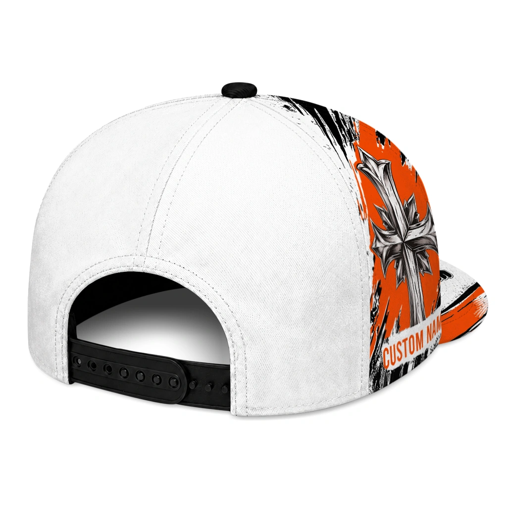 philadelphia-flyers-cap-customized-grunge-cross-orange-white-fashion-forward.webp