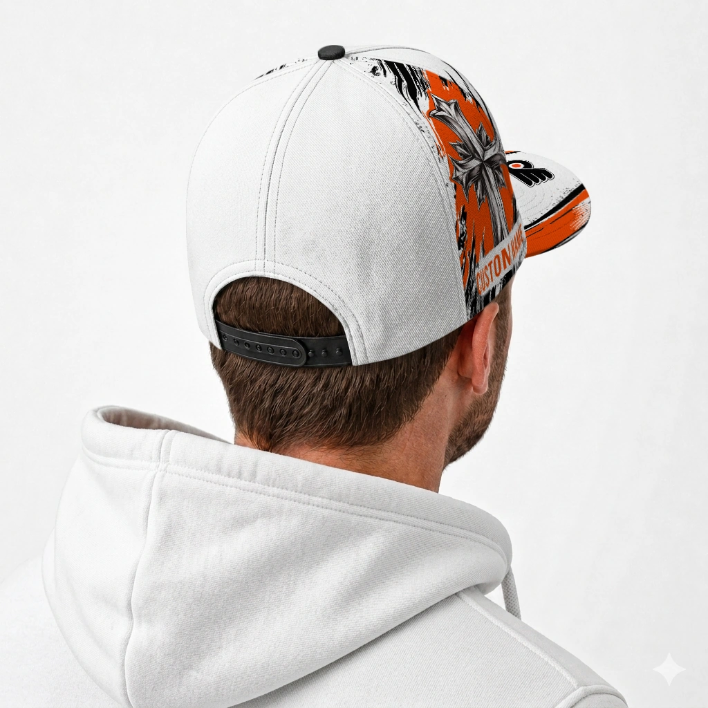 philadelphia-flyers-cap-customized-grunge-cross-orange-white-latest-model.webp