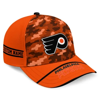 Philadelphia Flyers Cap - Customized Pixel Camo Orange