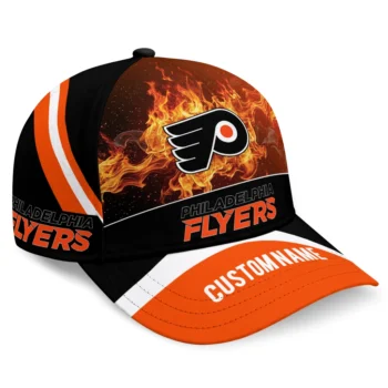 Philadelphia Flyers Cap - Personalized Blazing Fire Orange