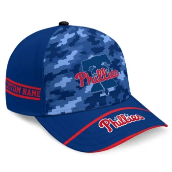 Philadelphia Phillies Cap - Customized Pixel Camo Blue