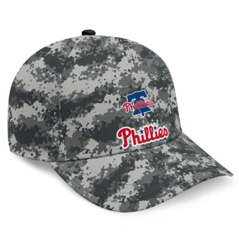 Philadelphia Phillies Cap - Personalized Digital Camo Gray